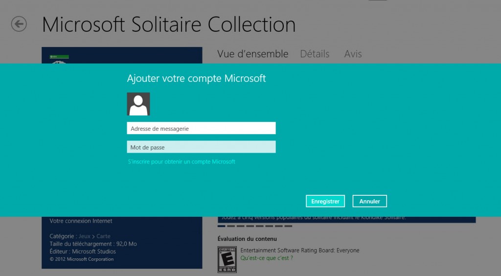 Compte Microsoft création