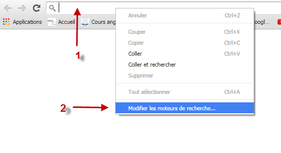 dépersonnaliser google chrome