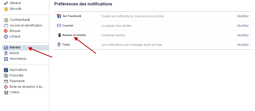 Notification Facebook 1